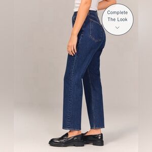 A&F ultra high rise straight leg jean, 18 curve love fit